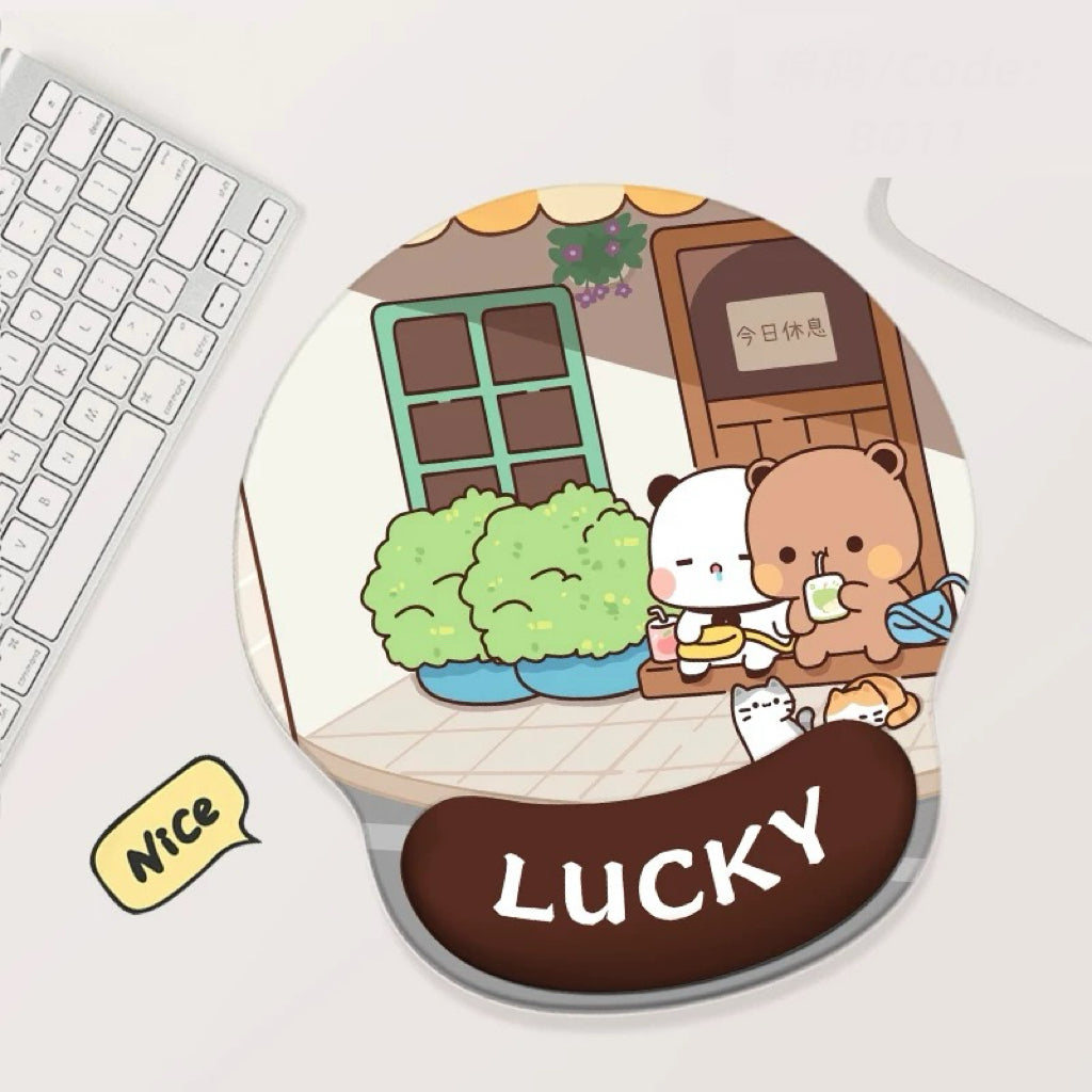 Bubu Dudu Cute Office Mouse Pad 一二布布可爱办公鼠标垫