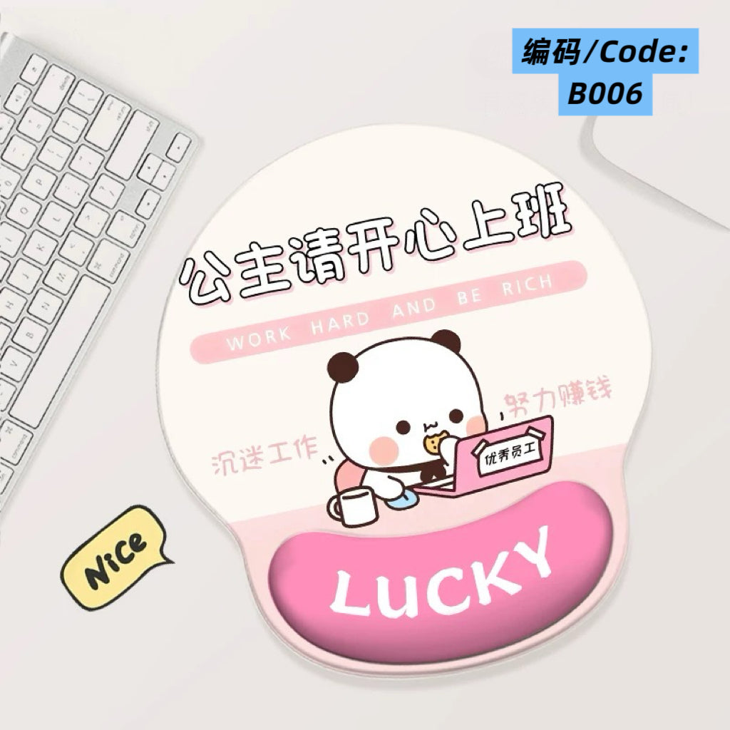 Bubu Dudu Cute Office Mouse Pad 一二布布可爱办公鼠标垫