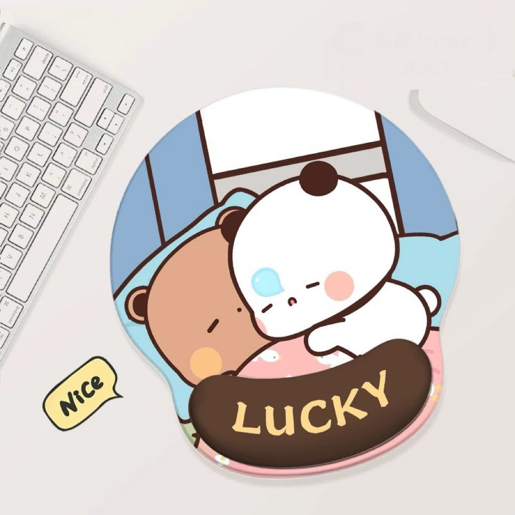Bubu Dudu Cute Office Mouse Pad 一二布布可爱办公鼠标垫