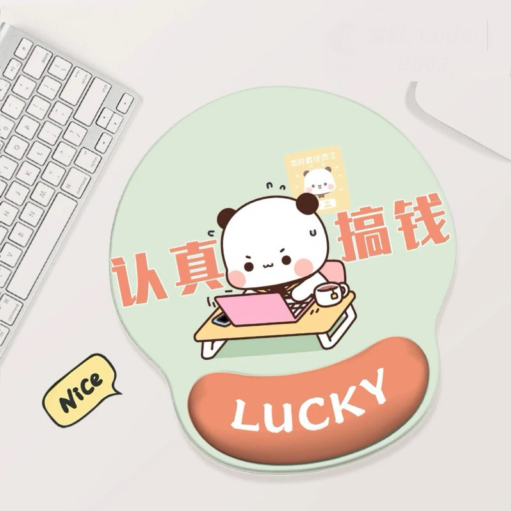 Bubu Dudu Cute Office Mouse Pad 一二布布可爱办公鼠标垫