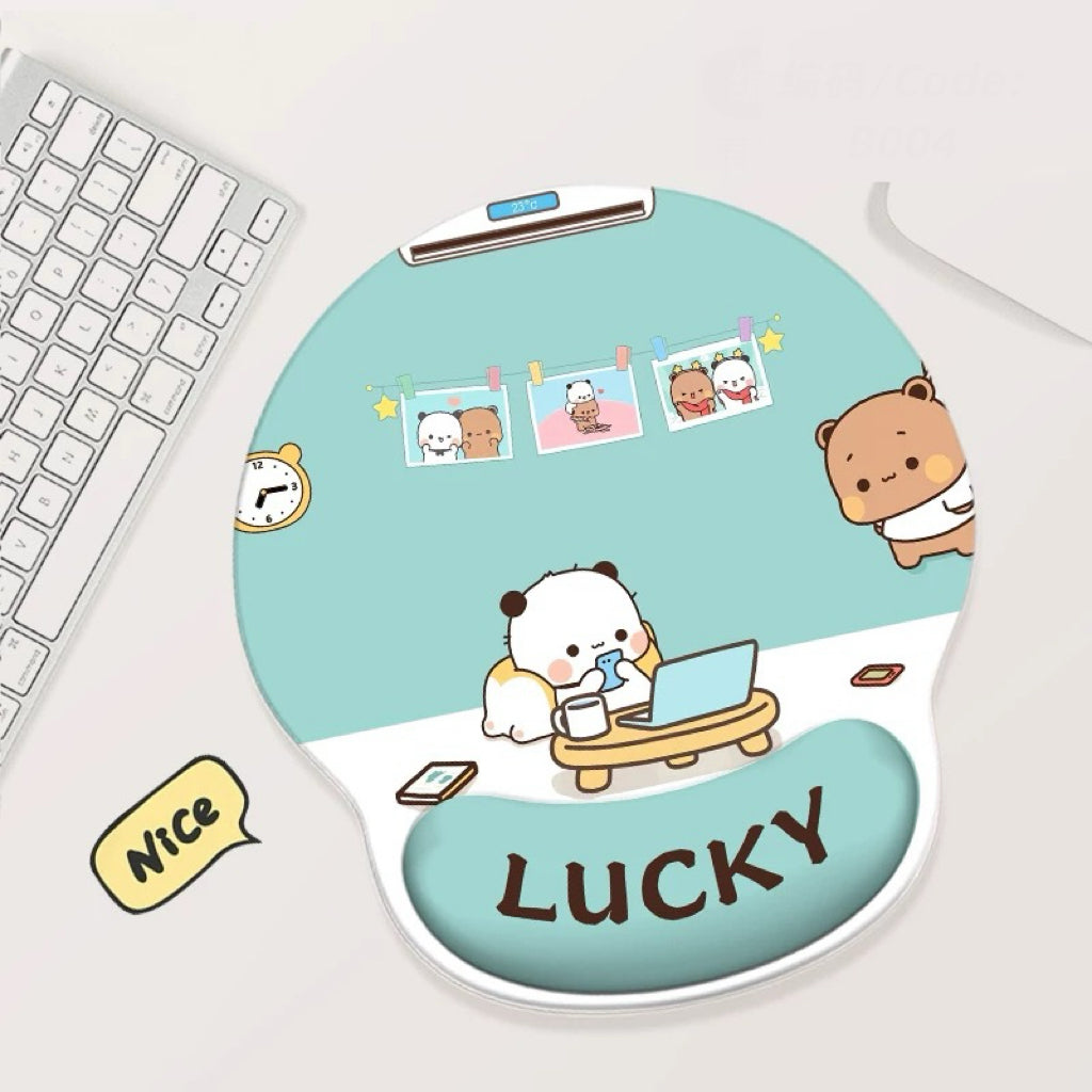 Bubu Dudu Cute Office Mouse Pad 一二布布可爱办公鼠标垫