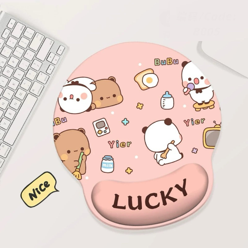 Bubu Dudu Cute Office Mouse Pad 一二布布可爱办公鼠标垫