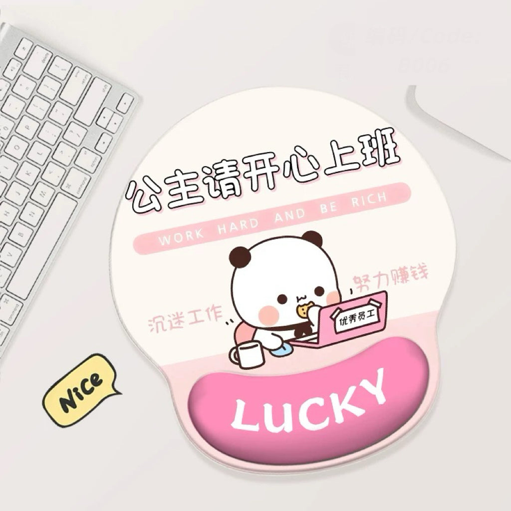 Bubu Dudu Cute Office Mouse Pad 一二布布可爱办公鼠标垫