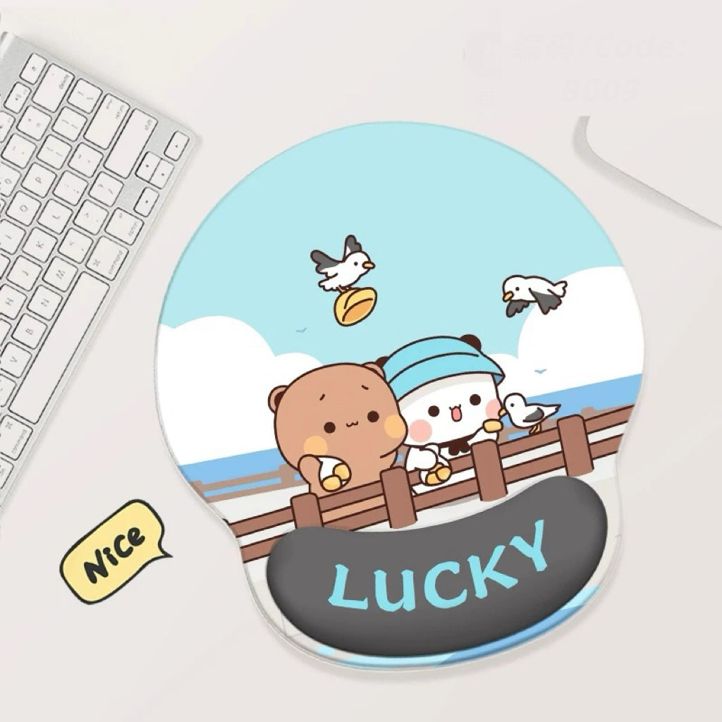 Bubu Dudu Cute Office Mouse Pad 一二布布可爱办公鼠标垫