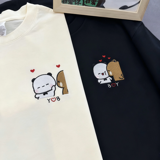 DIY Bubu Dudu Couple Custom Long Sleeve & T-Shirt 一二布布情侣定制卫衣&t恤