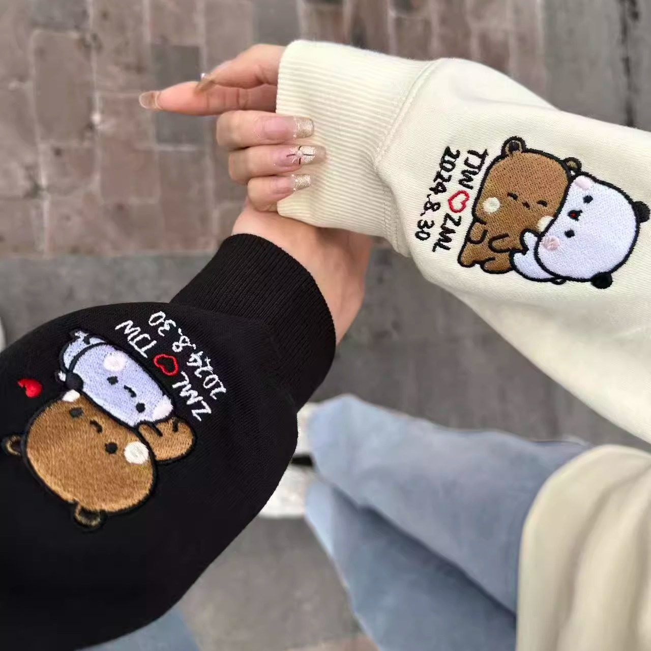 DIY Bubu Dudu Couple Custom Long Sleeve & T-Shirt 一二布布情侣定制卫衣&t恤