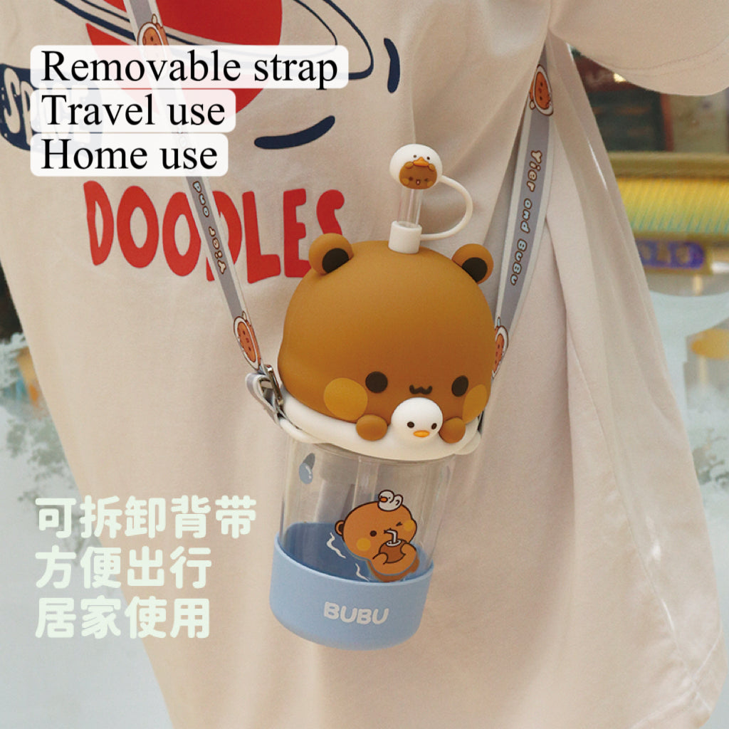Bubu Ddudu Straw Cup – Cute, Durable & Heat-Resistant 一二布布吸管杯 - 可爱防摔耐高温