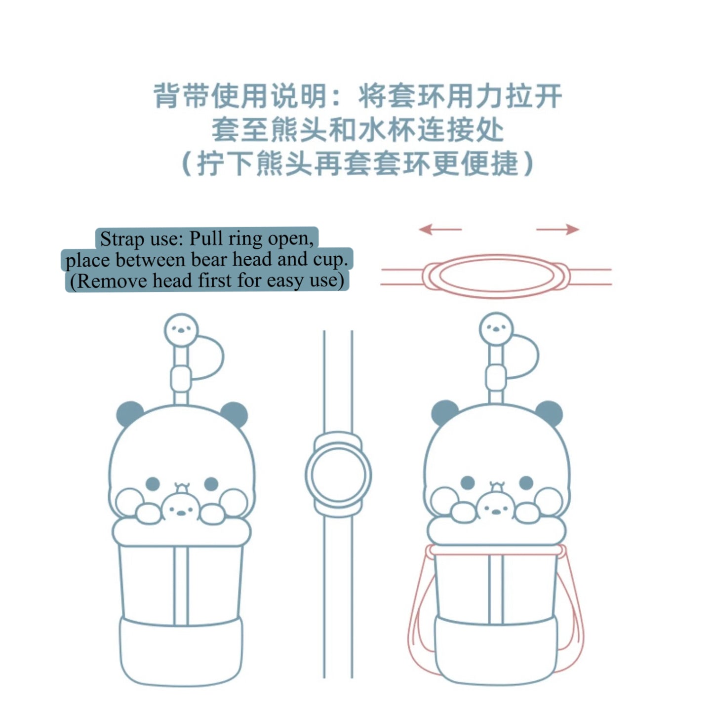 Bubu Ddudu Straw Cup – Cute, Durable & Heat-Resistant 一二布布吸管杯 - 可爱防摔耐高温