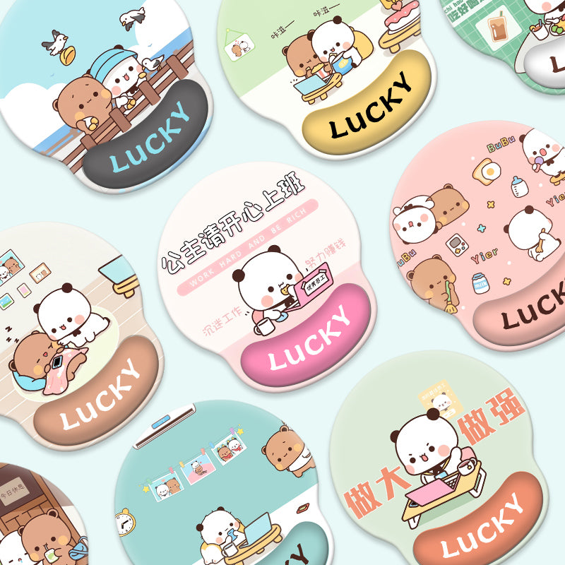Bubu Dudu Cute Office Mouse Pad 一二布布可爱办公鼠标垫