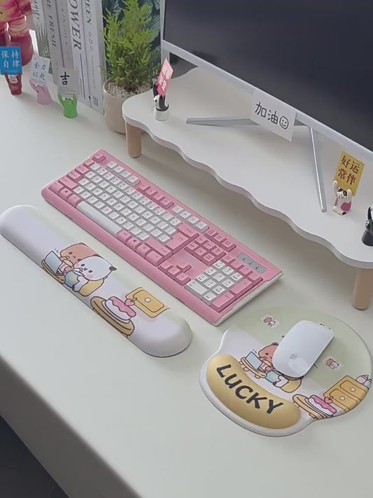 Bubu Dudu Cute Office Mouse Pad 一二布布可爱办公鼠标垫